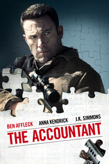 image advertising The Accountant (2016), starring Ben Affleck. Image credit: Warner Bros. Entertainment