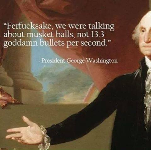 An internet meme featuring an image of President George Washington