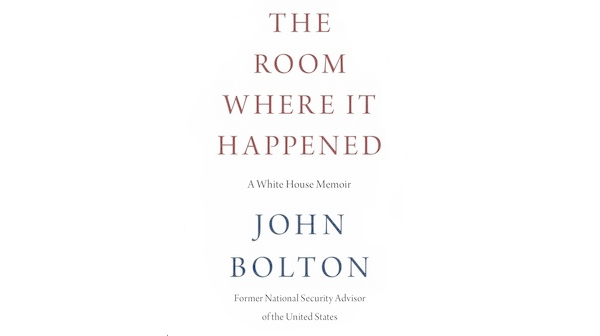 The front cover of the book The Room Where it Happened by John Bolton, published by Simon & Schuster.