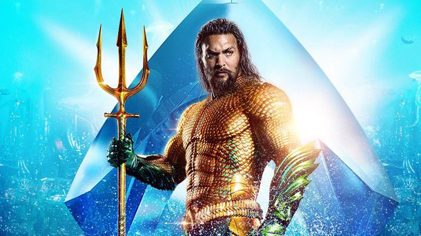 Image of an AQUAMAN promotional poster. Image credit: DC