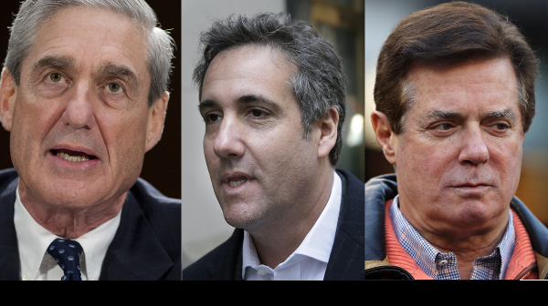 FBI Special Council Robert S. Mueller III, Michael Cohen, and Paul Manafort