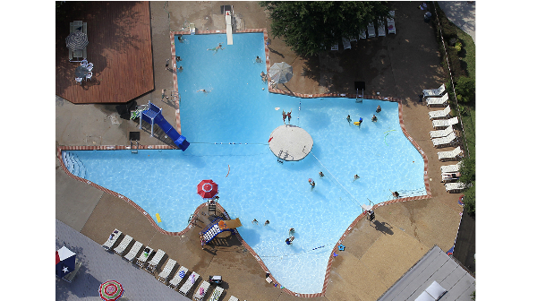 An image of the national landmark Texas Pool. Image credit: texaspool.org